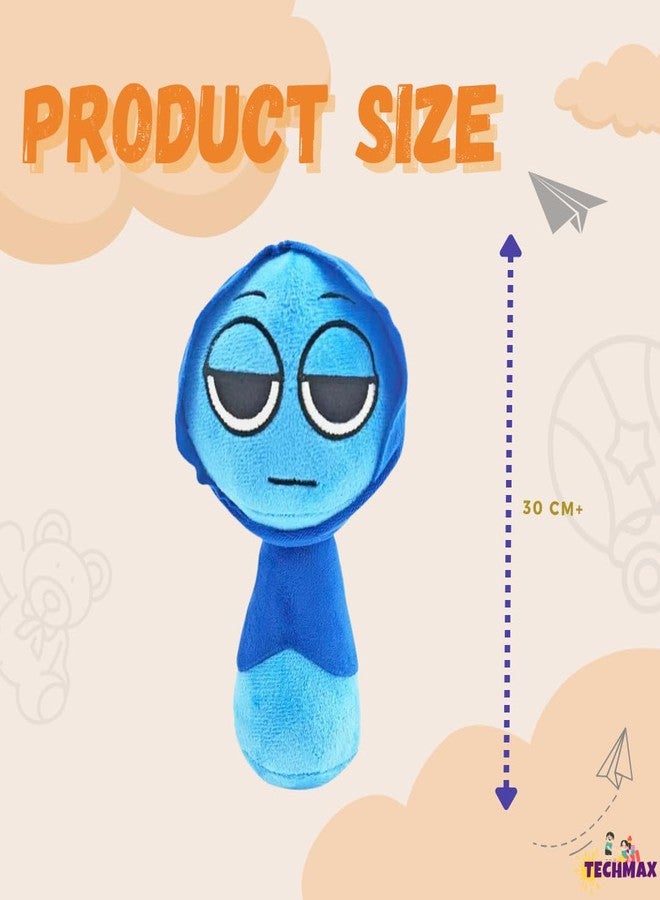 TechMax Solution Blue Scarf Sprunki Plush Toys - Image 2